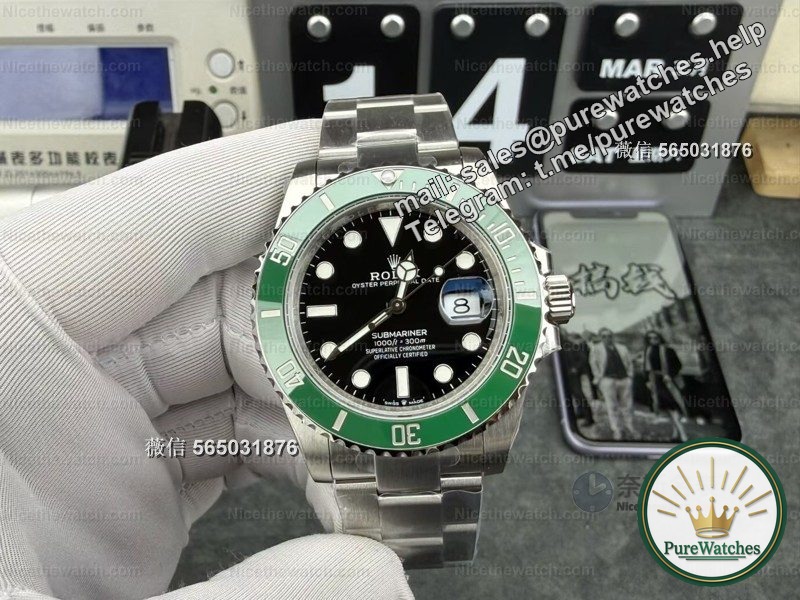 VS factory 41mm green water ghost actual test: Dandong 3235 movement + 70 hours of power, this replica water ghost is so fragrant!