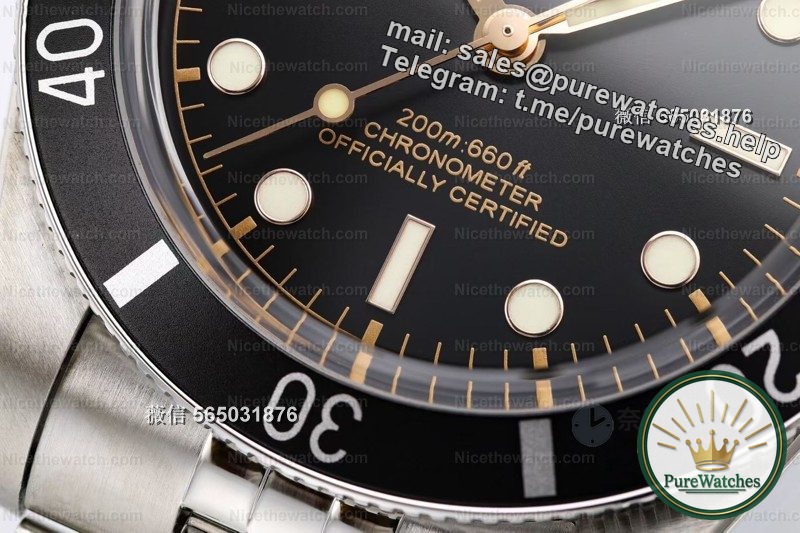 ZF factory Tudor Biwan 54 actual measurement: 37mm small watch diameter + Seagull 2824, this retro diving watch is really good!