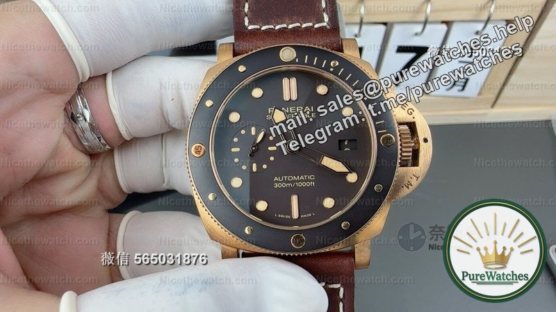 VS factory Panerai 968 actual measurement: P9010 movement + oxidation coating, this tough guy watch is so flavorful!