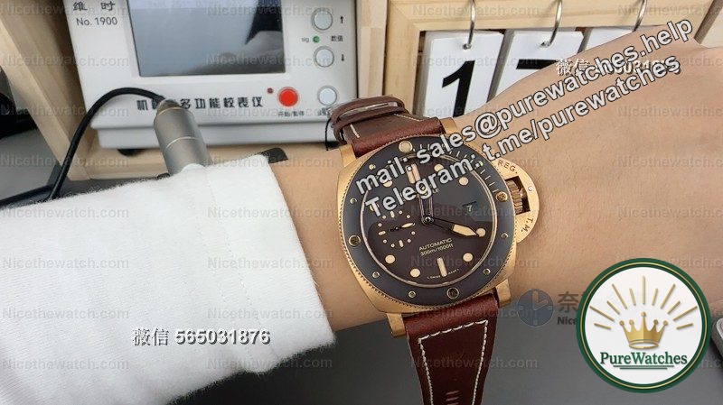 VS factory Panerai 968 actual measurement: P9010 movement + oxidation coating, this tough guy watch is so flavorful!