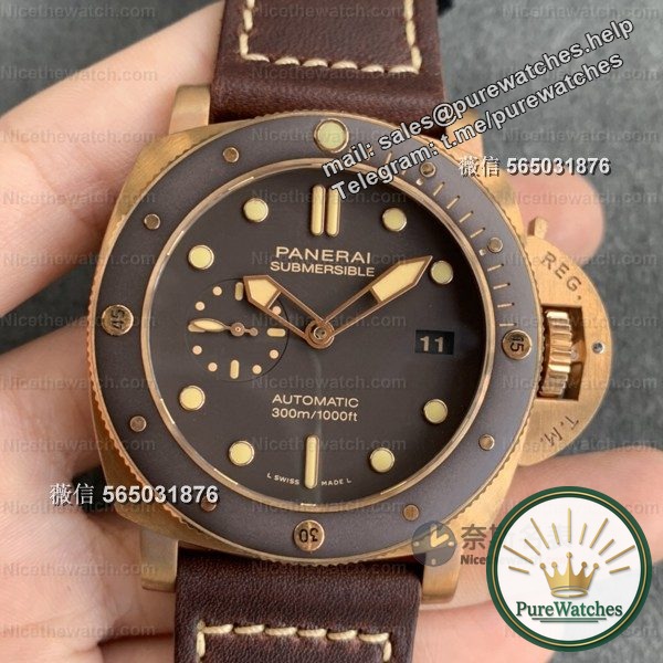 VS factory Panerai 968 actual measurement: P9010 movement + oxidation coating, this tough guy watch is so flavorful!