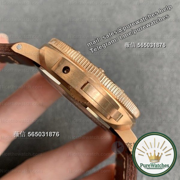 VS factory Panerai 968 actual measurement: P9010 movement + oxidation coating, this tough guy watch is so flavorful!