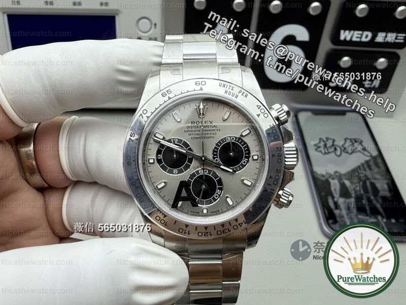 Actual measurement of VS factory Gray Di: 184g counterweight + Dandong 4130 movement, this replica is too heavy on the hand!