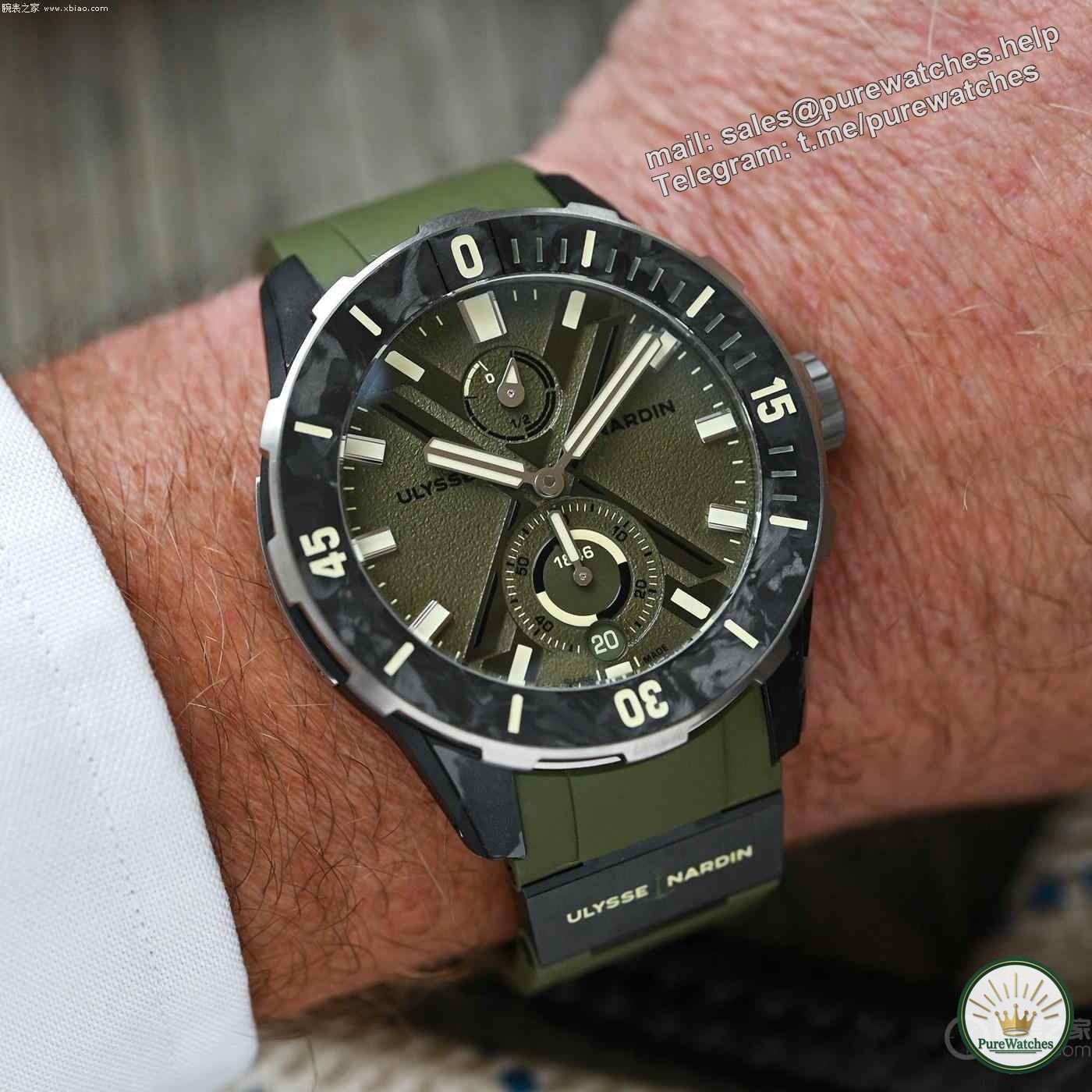 Wow! Ulysse Nardin has launched two diving series Diver watches, which are so handsome that they have no friends!