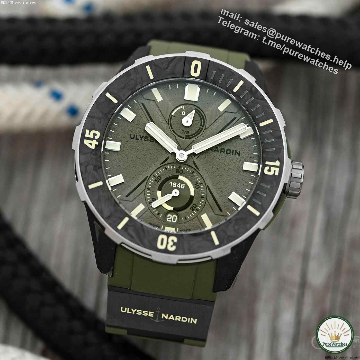 Wow! Ulysse Nardin has launched two diving series Diver watches, which are so handsome that they have no friends!