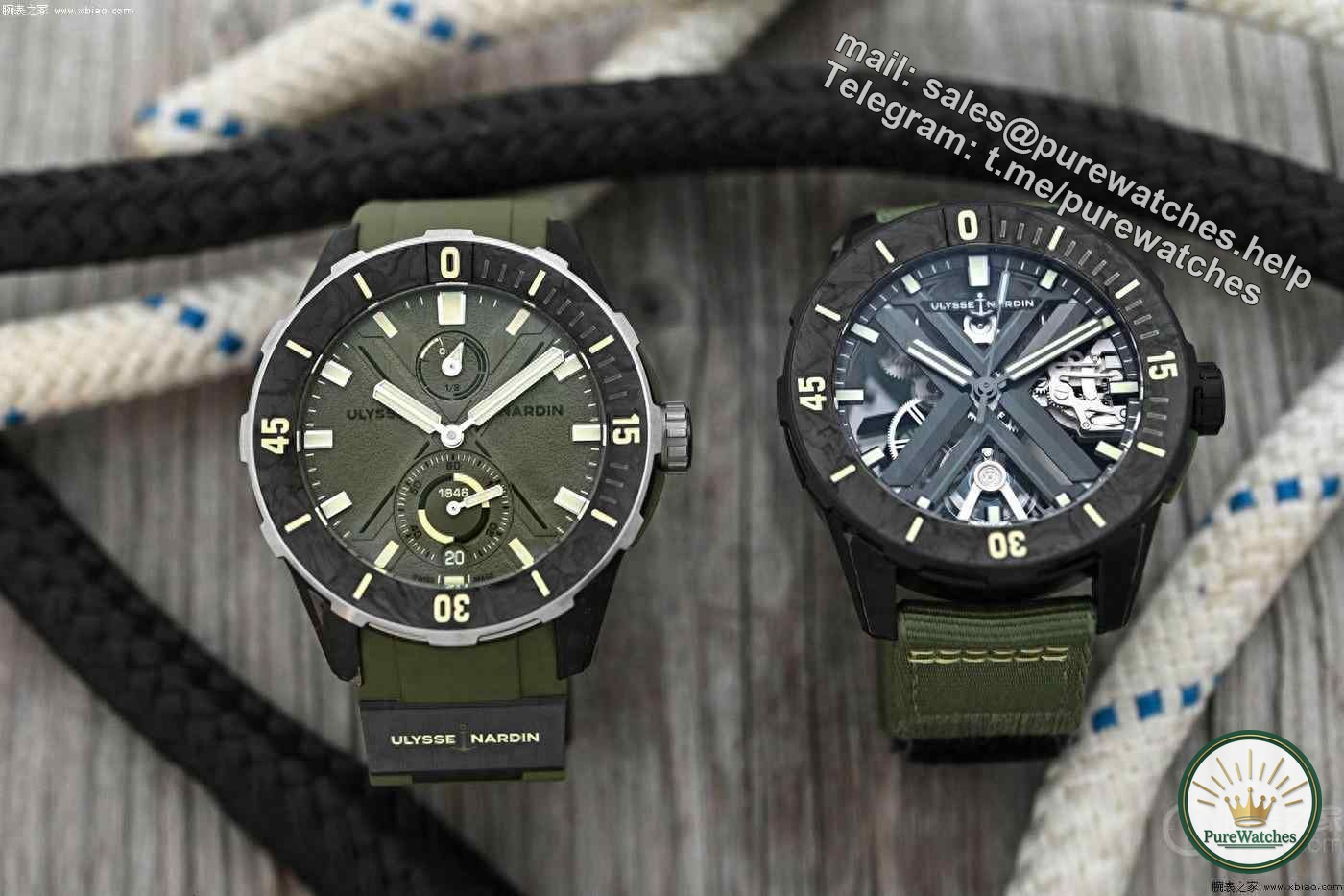 Wow! Ulysse Nardin has launched two diving series Diver watches, which are so handsome that they have no friends!