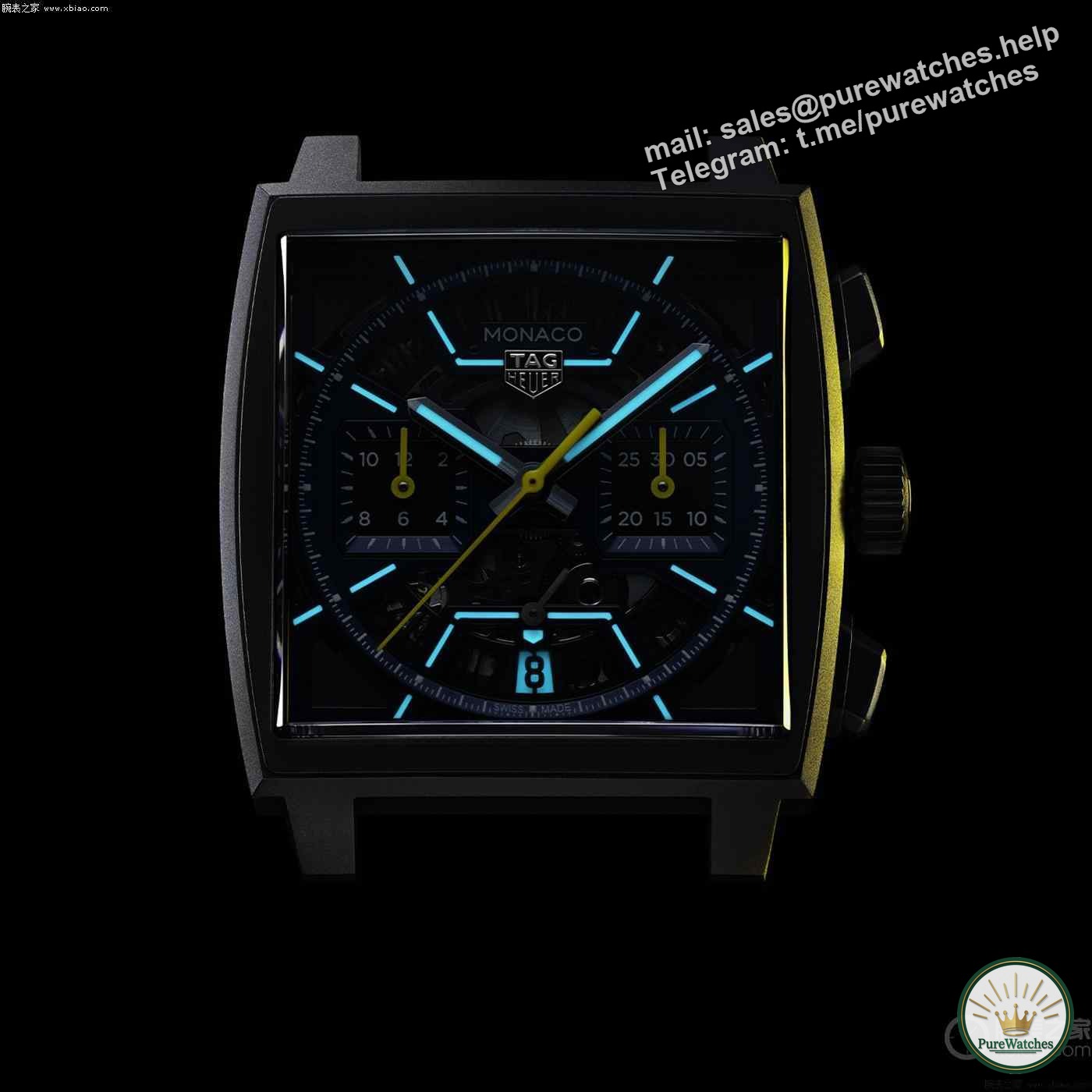 ✨TAG Heuer Monaco Skeleton Chronograph🔥, it’s really cool! 😍