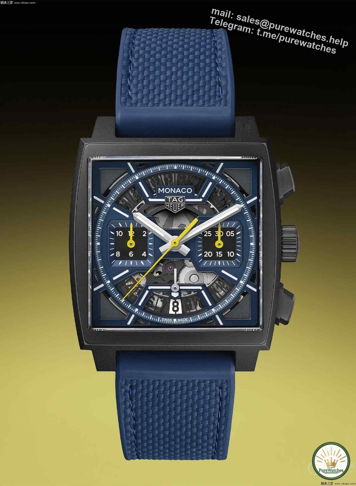 ✨TAG Heuer Monaco Skeleton Chronograph🔥, it’s really cool! 😍
