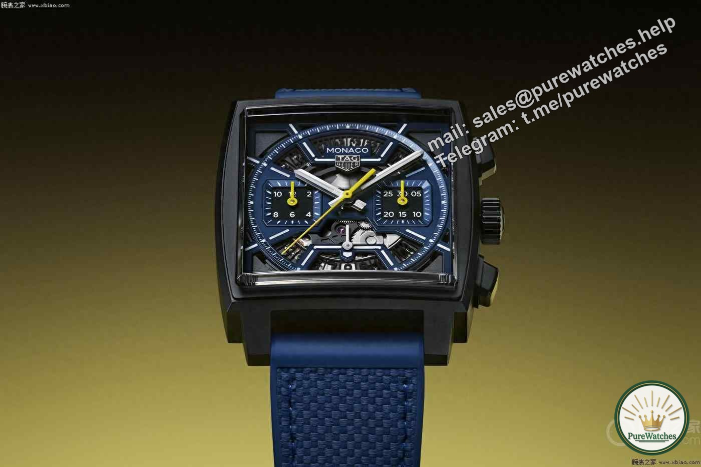 ✨TAG Heuer Monaco Skeleton Chronograph🔥, it’s really cool! 😍