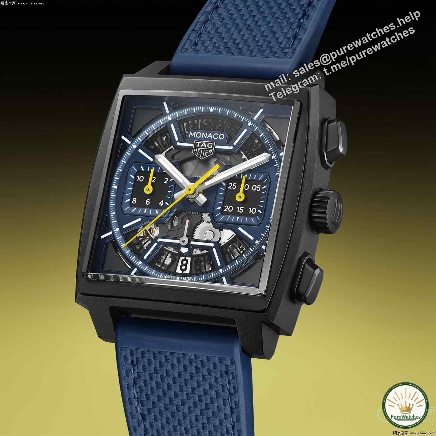 ✨TAG Heuer Monaco Skeleton Chronograph🔥, it’s really cool! 😍