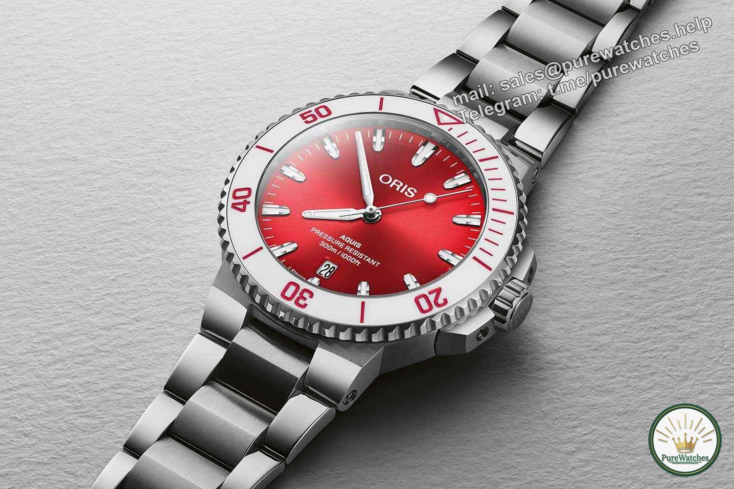 [The new summer trend favorite] Oris watermelon-colored Aquis diving watch will light up your exquisite summer!