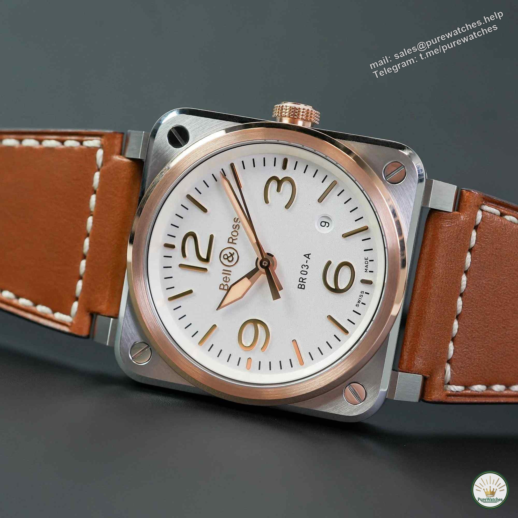[Brilliant Urban Style] Bell & Ross BR 03 gold watch: an exquisite choice in the steel jungle