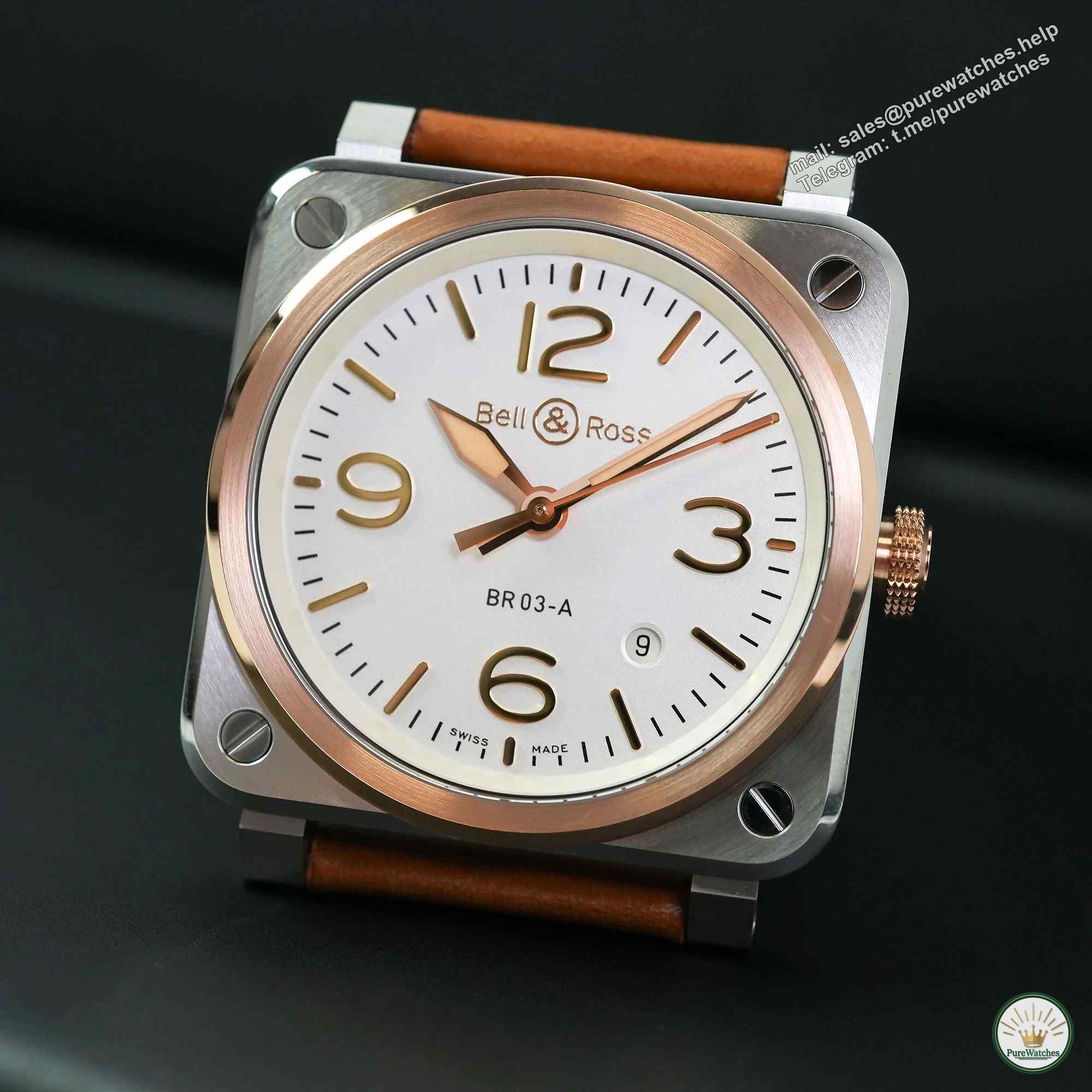 [Brilliant Urban Style] Bell & Ross BR 03 gold watch: an exquisite choice in the steel jungle
