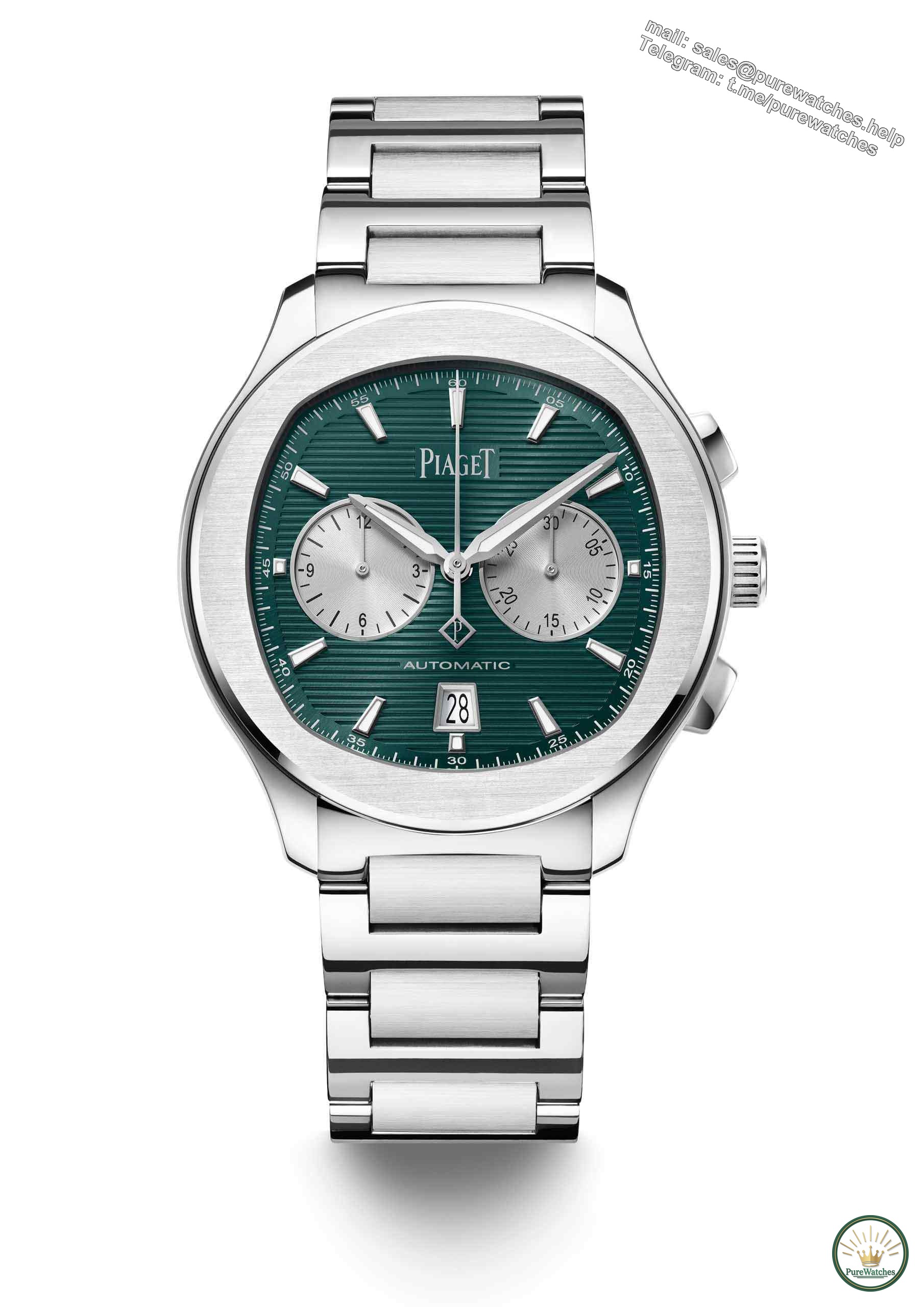 Stunning appearance! The new Piaget Polo series chronograph has a new green look, interpreting elegance and uninhibitedness