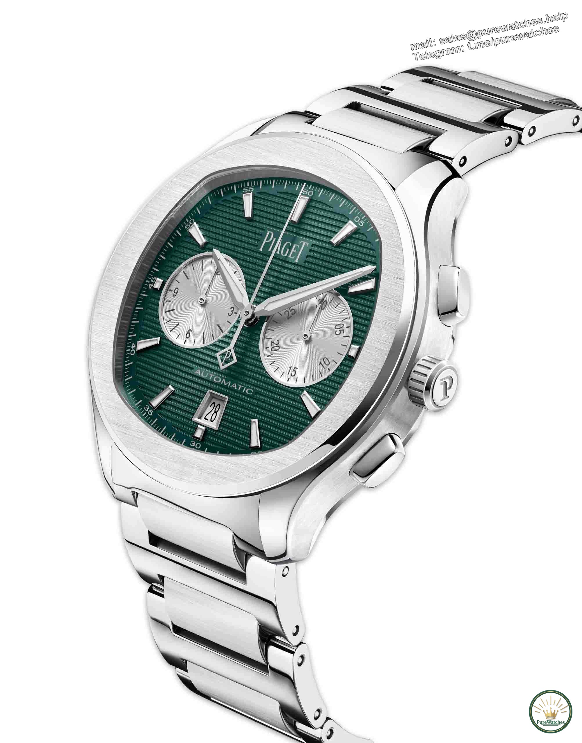 Stunning appearance! The new Piaget Polo series chronograph has a new green look, interpreting elegance and uninhibitedness