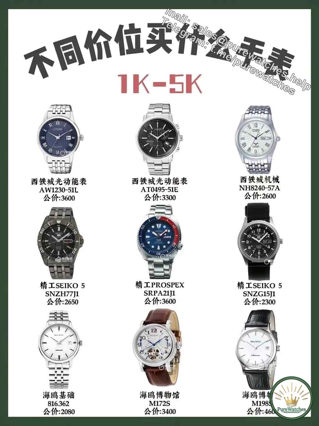 Revealing the seven grades of watches: from a thousand yuan to a million, your best choice is here!