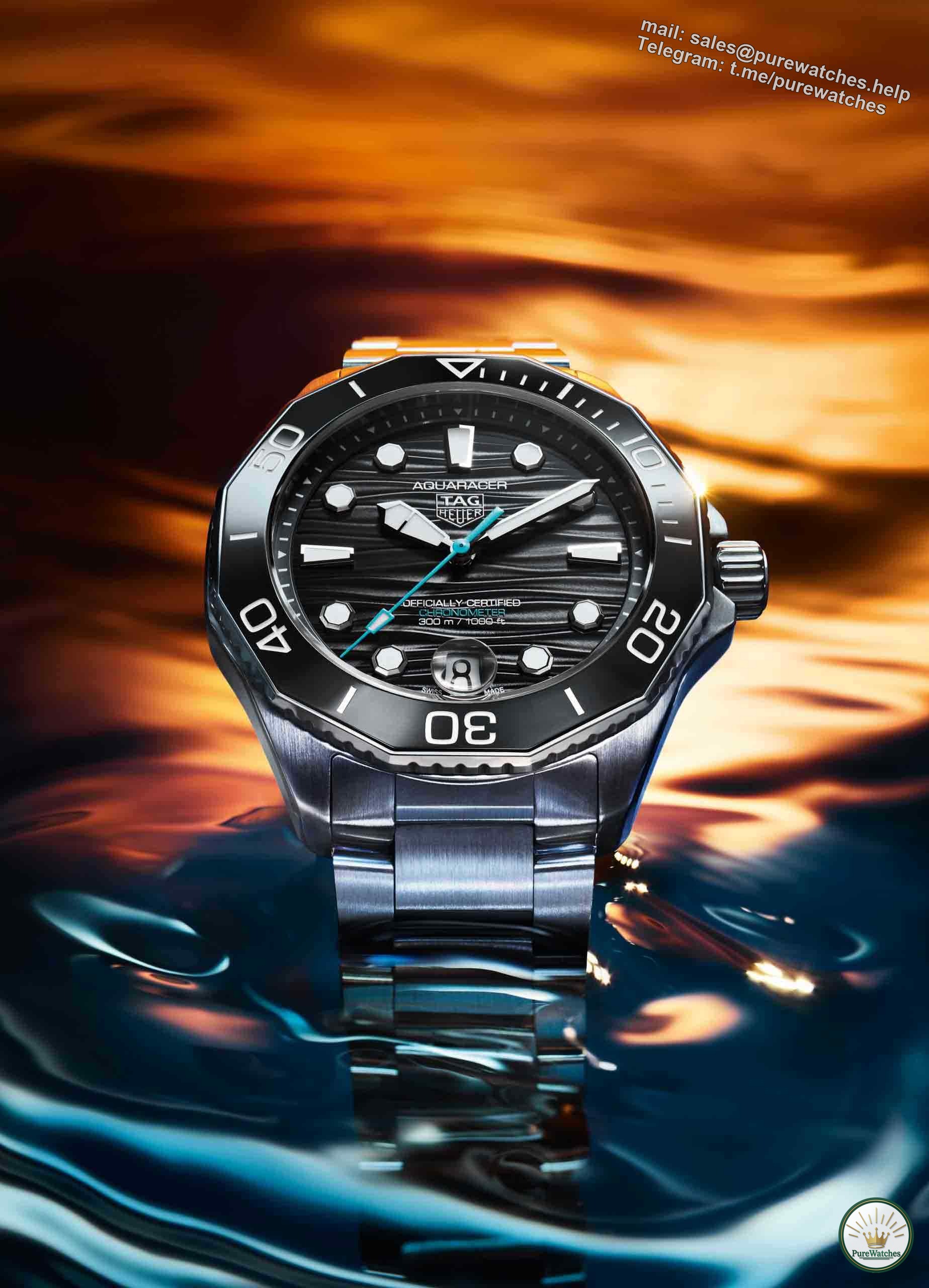 TAG Heuer Aquaracer PROFESSIONAL 300 calendar watch and dual time watch officially unveiled