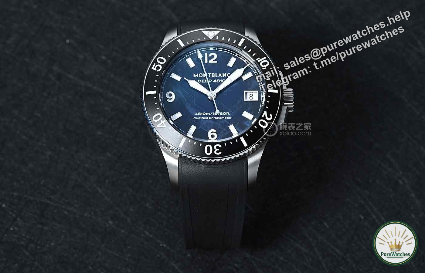 Challenging the limits of the deep sea, the Montblanc Glacier Series Diving Anaerobic Watch is a special 4810-meter diving watch with a public price of RMB 74,000.