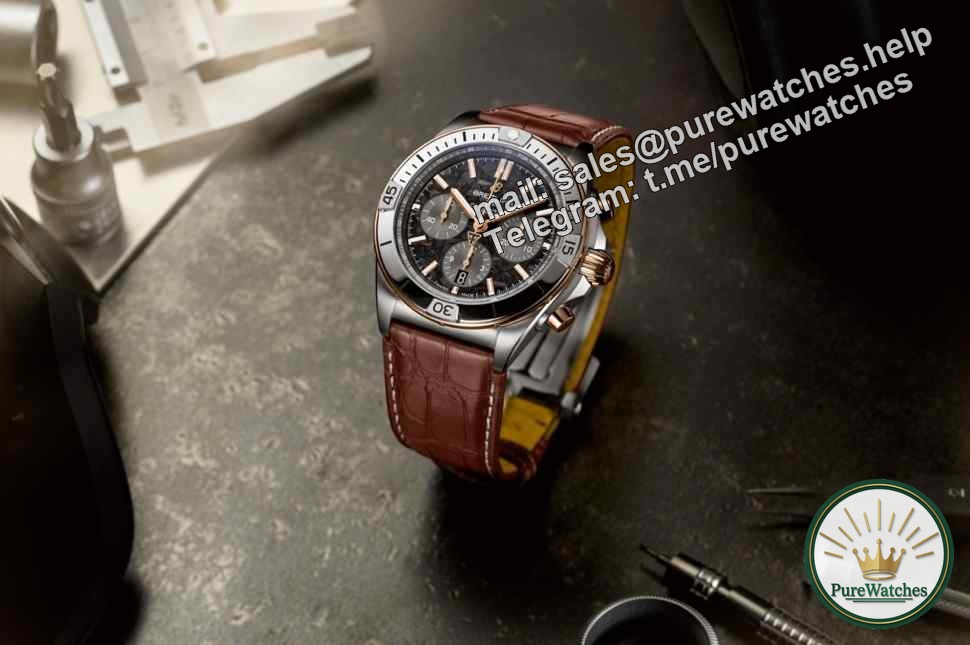 A joint venture between Breitling and Triumph Motorcycles, the mechanical chronograph series B01 is an exclusive watch for motorcycle owners.