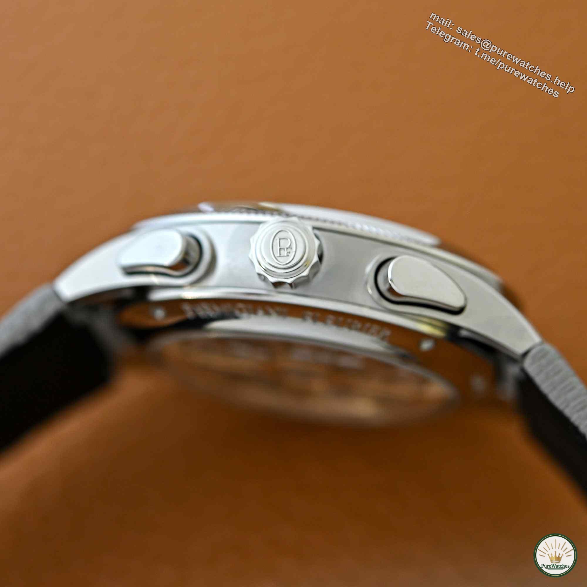 The new Parmigiani Fleurier Tonda PF Sport chronograph strap, public price 31,400 euros