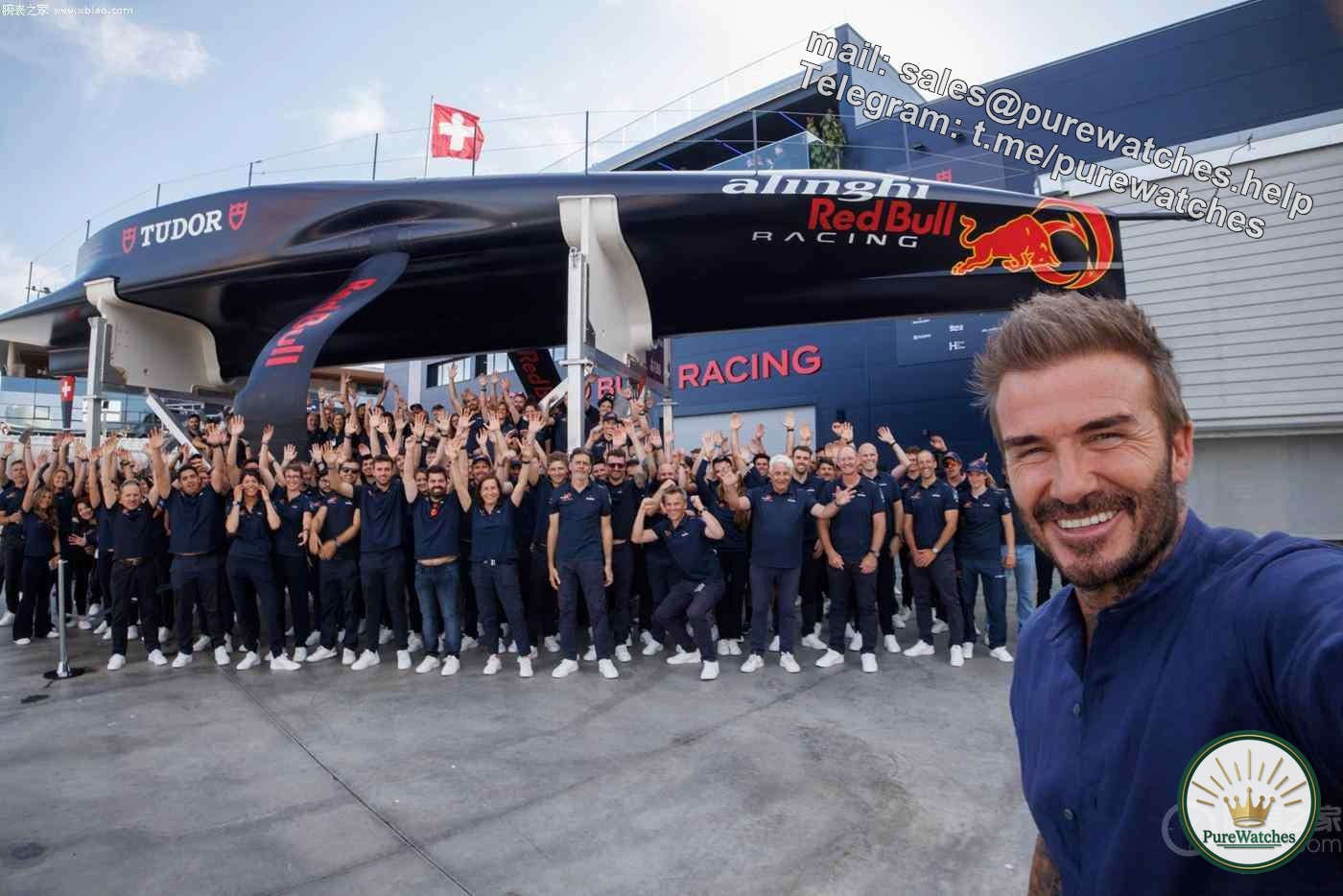 David Beckham attends the opening of Spain’s first Tudor watch boutique in Barcelona