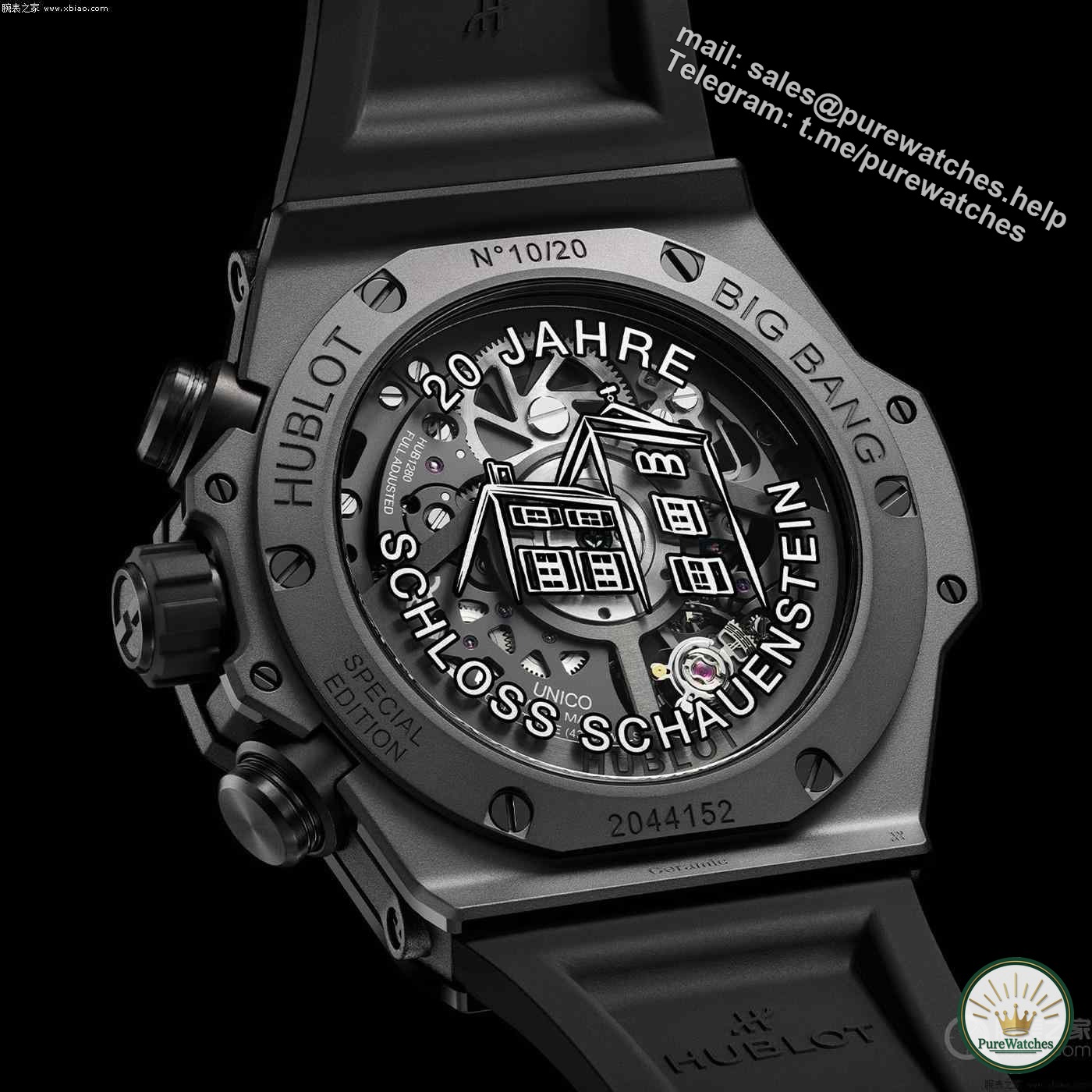 Hublot launches Big Bang Unico All Black Schloss Schauenstein limited edition watch, priced at CHF 25,900