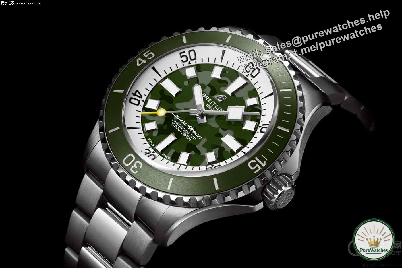 Breitling’s new Super Ocean Automatic 46 Super Diver’s Watch, 1000 meters waterproof, starting from 42,800 yuan
