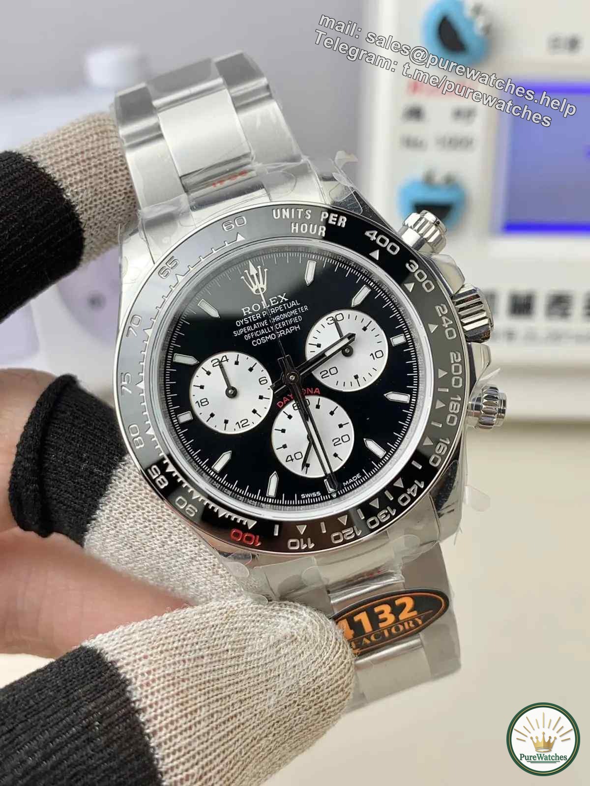 Is there a big difference between QF factory Rolex Daytona Le Mans 100th anniversary and genuine products? Will it be fake at first glance?
