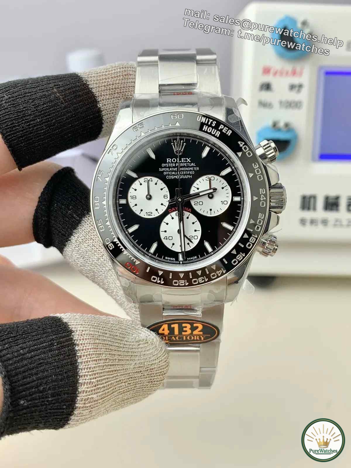 Is there a big difference between QF factory Rolex Daytona Le Mans 100th anniversary and genuine products? Will it be fake at first glance?