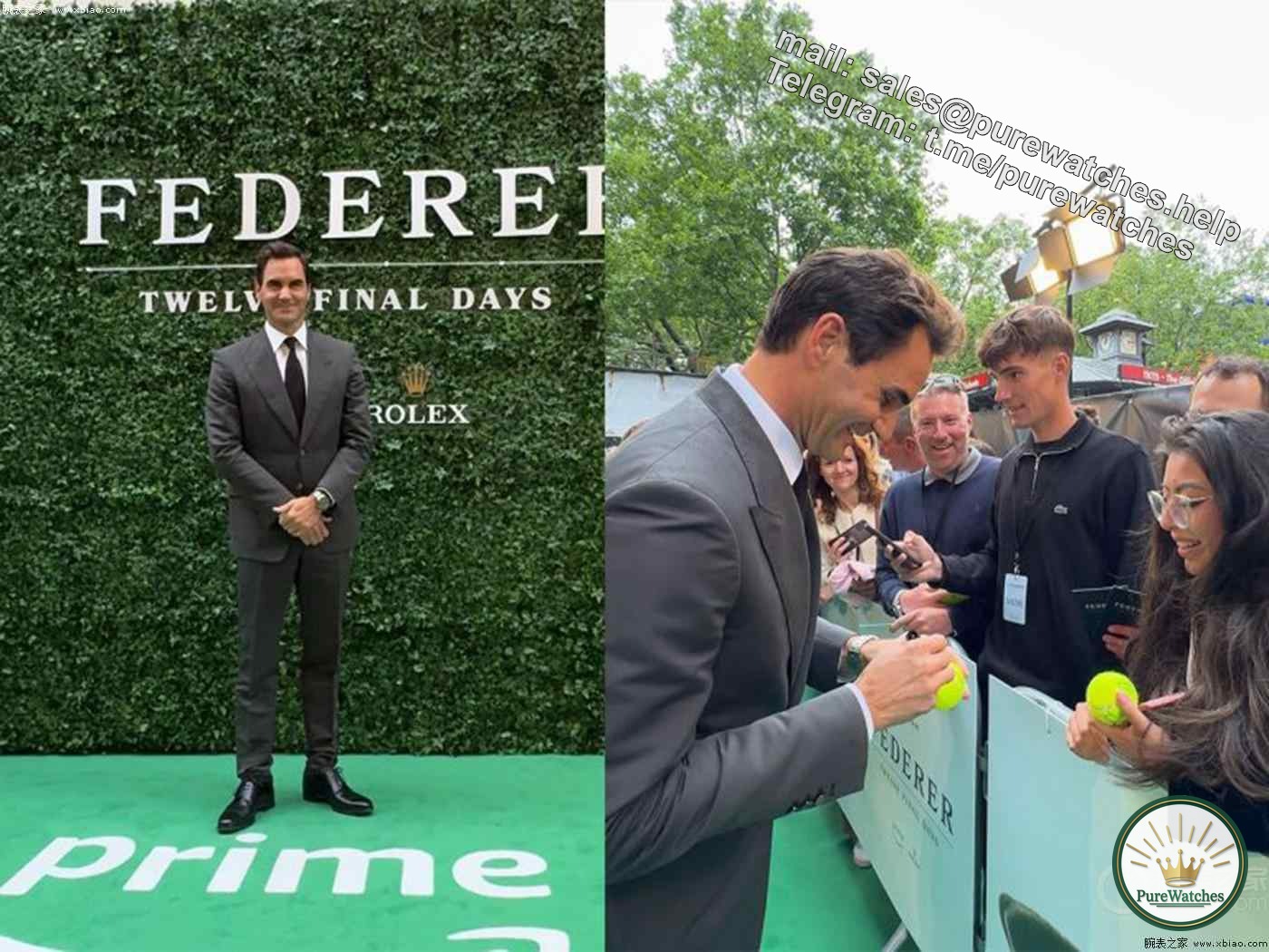 Roger Federer brings a Rolex classic to the premiere of “The Last Twelve Days” to review his legendary tennis career