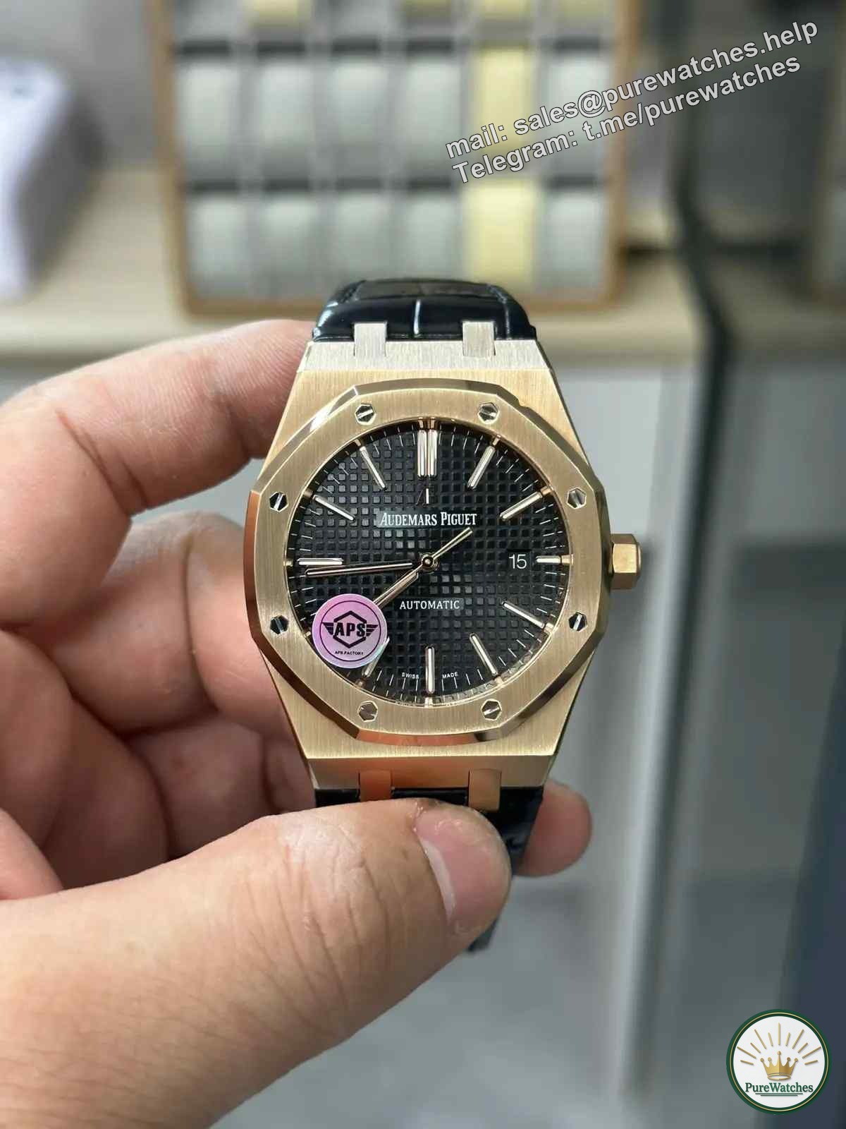 What is the quality of the APS factory Audemars Piguet 15400 counterweight V2 version? Will it be fake at first glance?