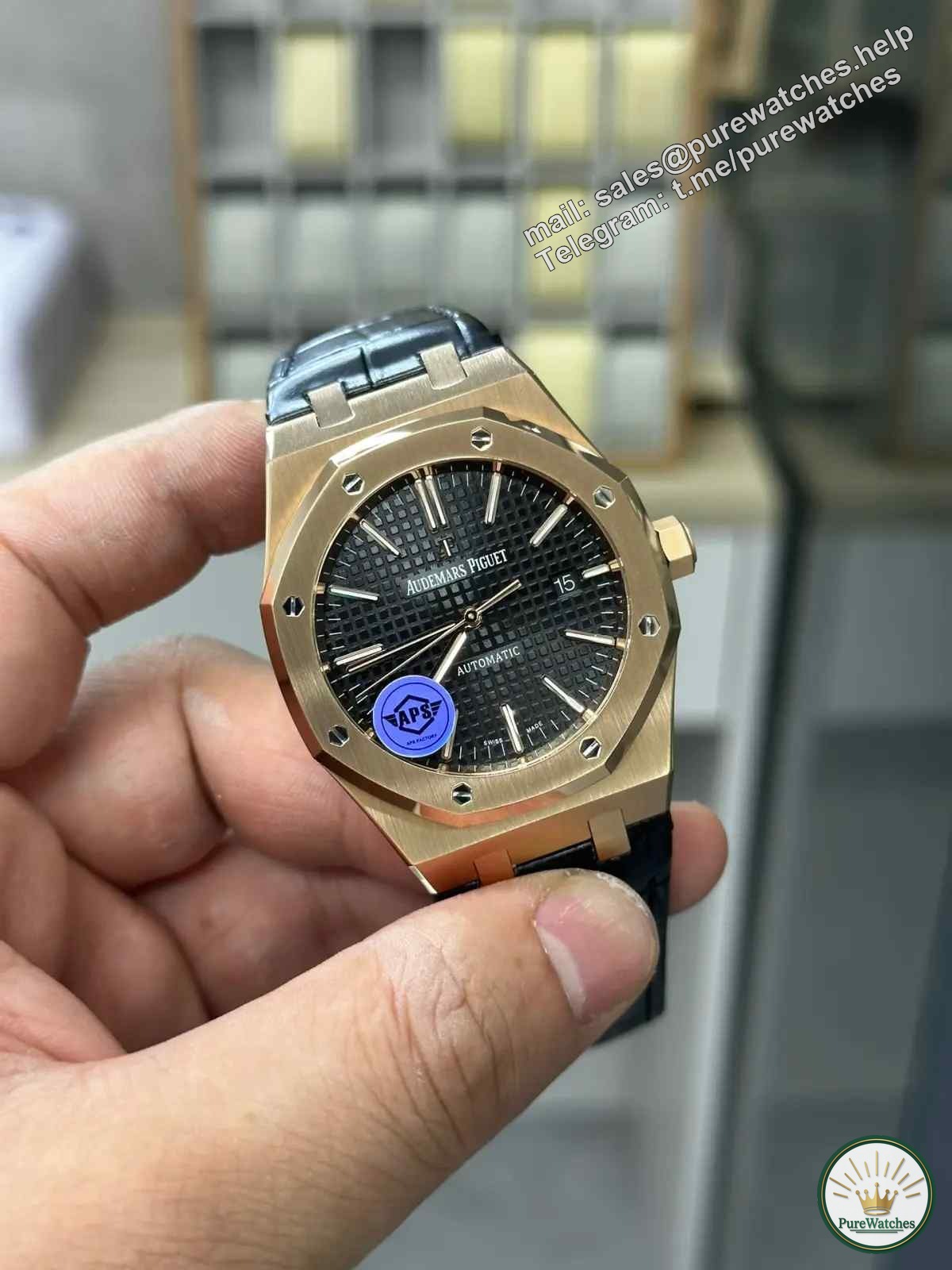 What is the quality of the APS factory Audemars Piguet 15400 counterweight V2 version? Will it be fake at first glance?