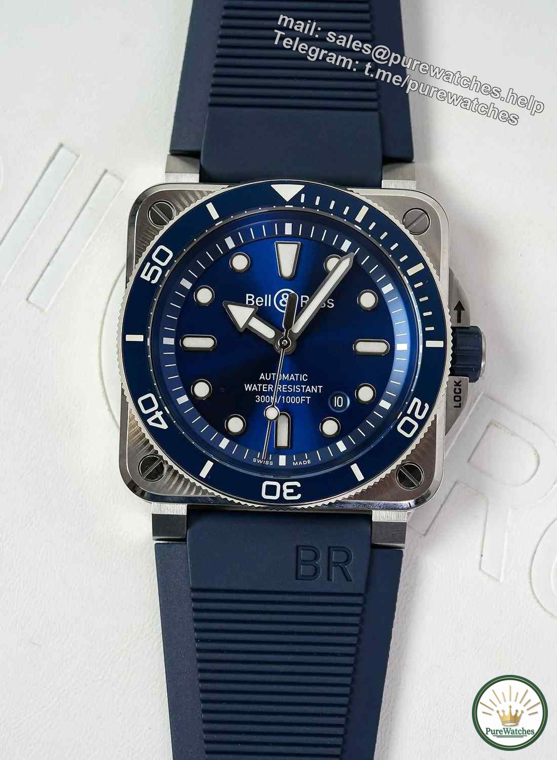 Where can I buy the new 2024 Bell & Ross BR 03 Diver watch? How much does a full luminous dial cost?