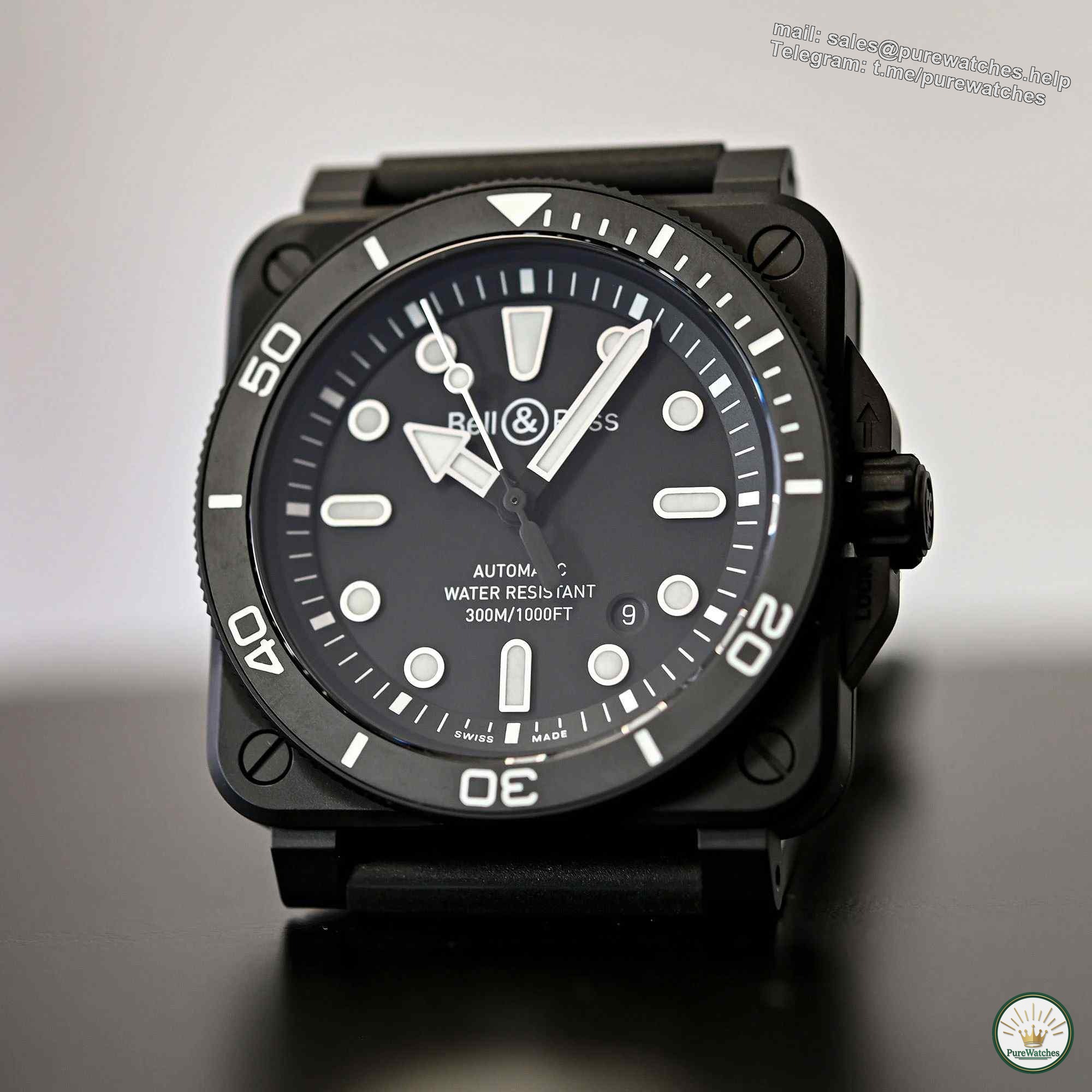 Where can I buy the new 2024 Bell & Ross BR 03 Diver watch? How much does a full luminous dial cost?