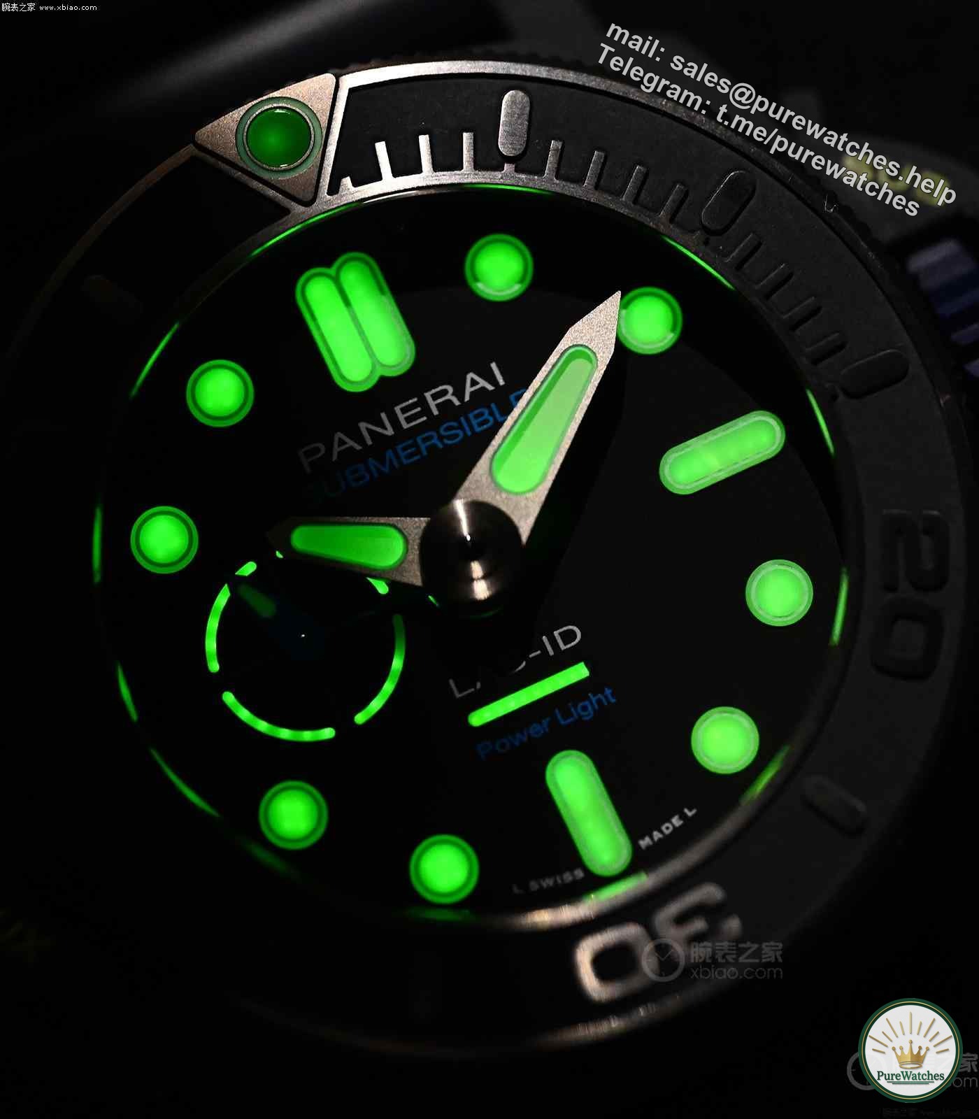 Panerai PAM1800 mechanical power generation 30-minute luminous diving watch, public price 799,200 yuan