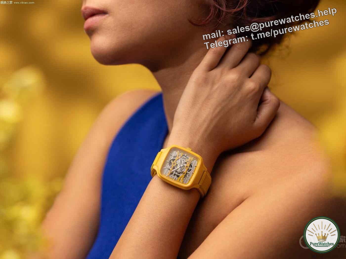 Rado True Square series hollow yellow ceramic watch has a public price of 20,100 yuan (Swiss Rado Watch Buying Guide)