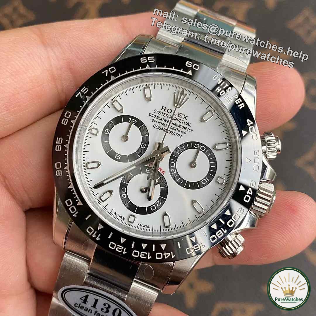Is Factory C Rolex Panda doing well? 4130 movement real shot comparison explanation