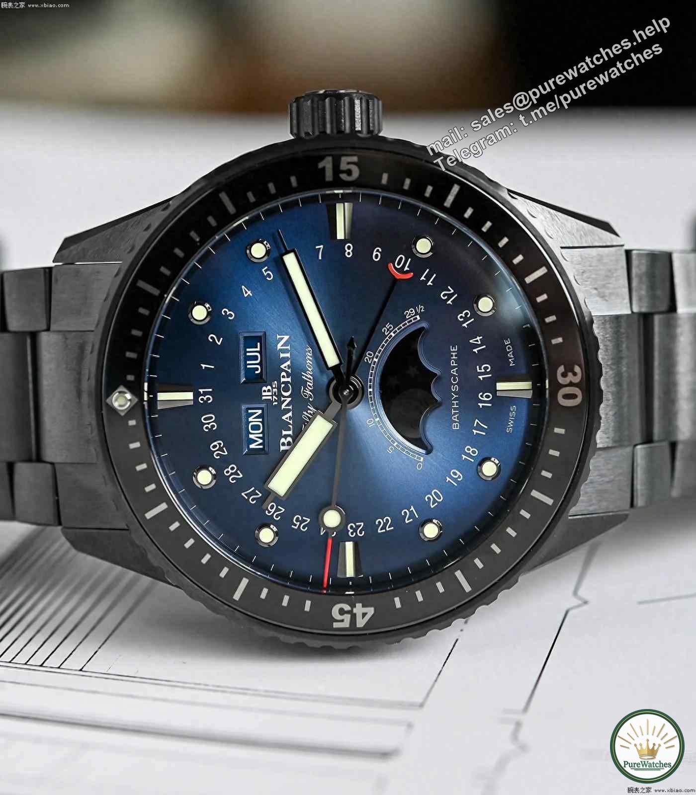 Blancpain 50 Fathoms, which one is better to buy? Get your hands on the Blancpain 50 Fathoms Bathyscaphe 5054 Ceramic Case!