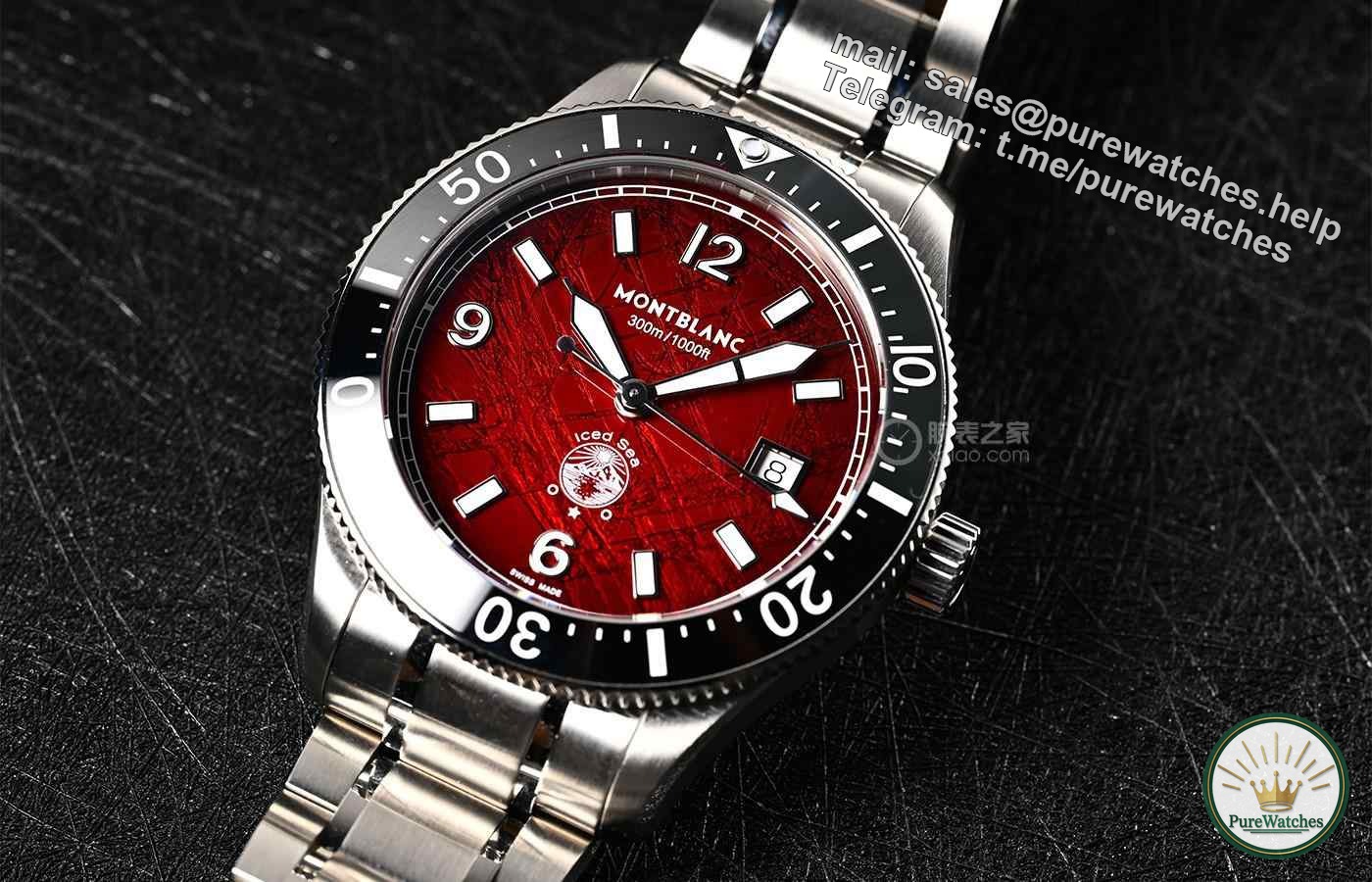 Montblanc launches new Glacier series burgundy red special diving watch. Is it worth buying?