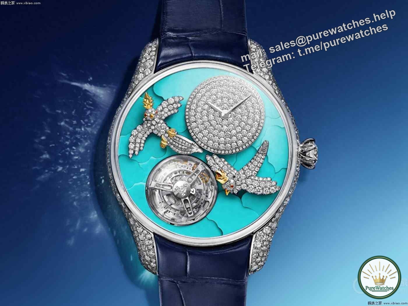 Tiffany launches its first flying tourbillon watch “Bird on a Flying Tourbillon”
