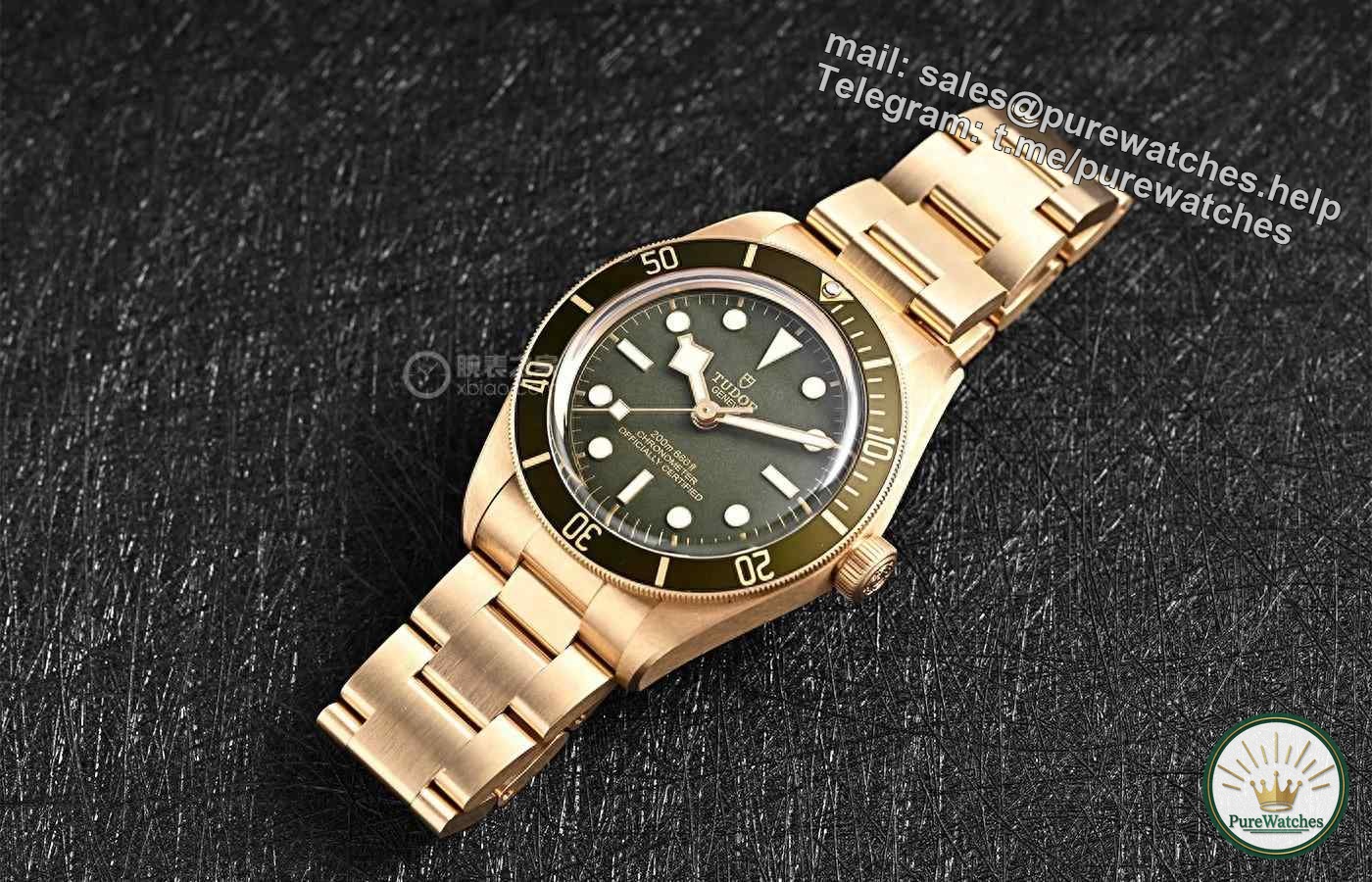 Tudor Biwan 1958 18K gold watch, priced at 250,000!