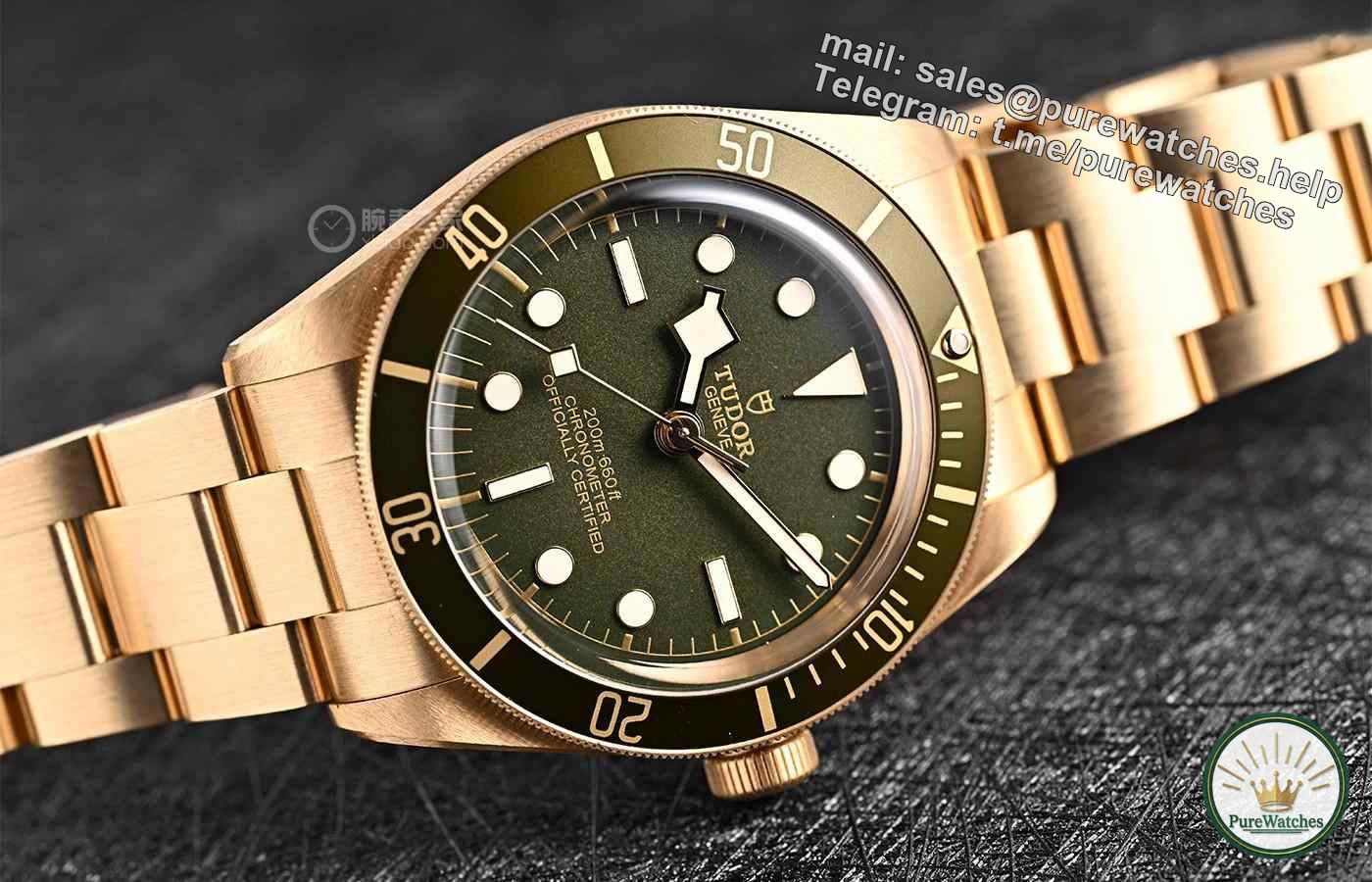 Tudor Biwan 1958 18K gold watch, priced at 250,000!