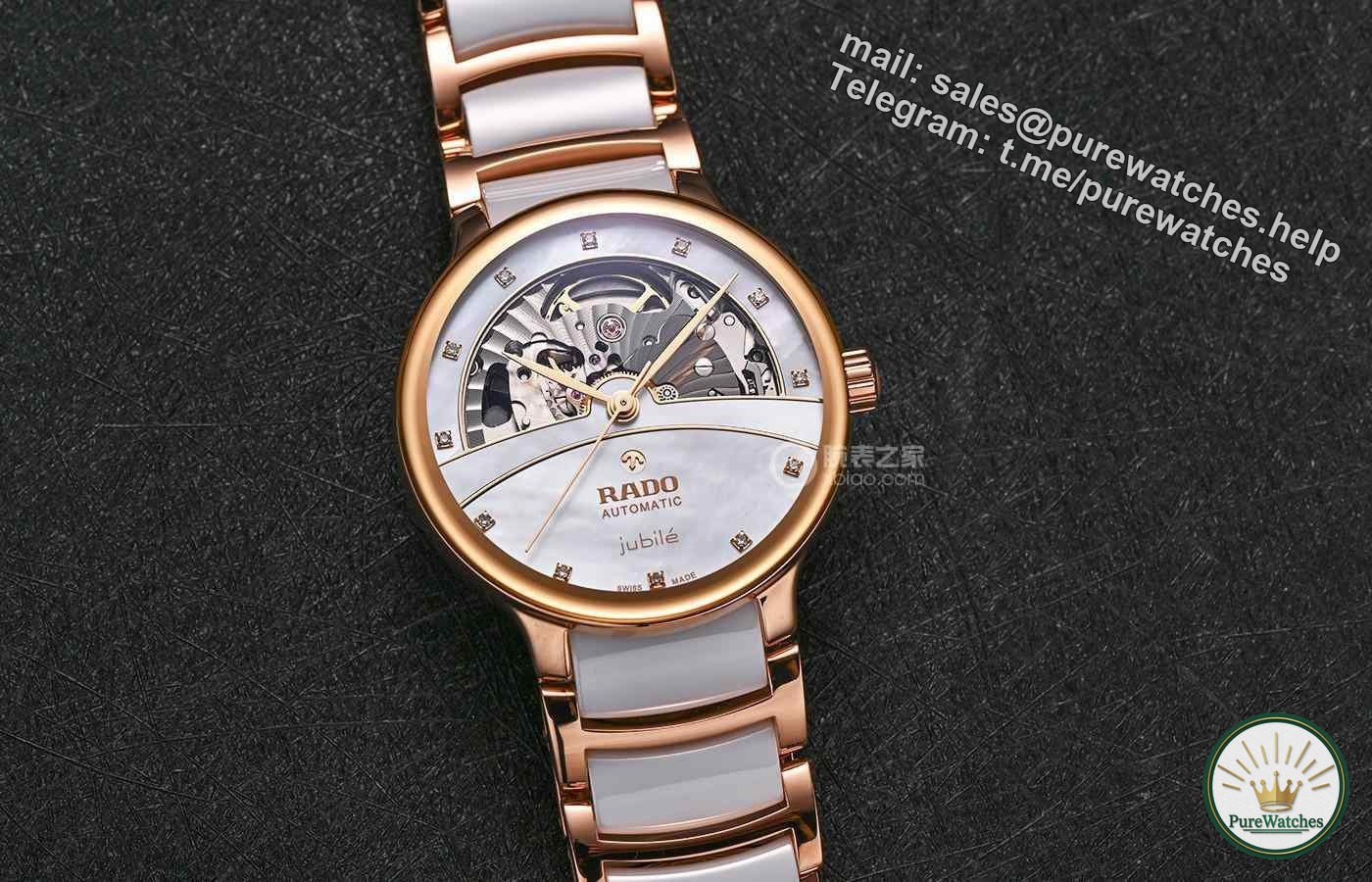 Chinese Valentine’s Day gift Radar Crystal Series semi-skeleton women’s watch R30029902, public price 25,600 yuan