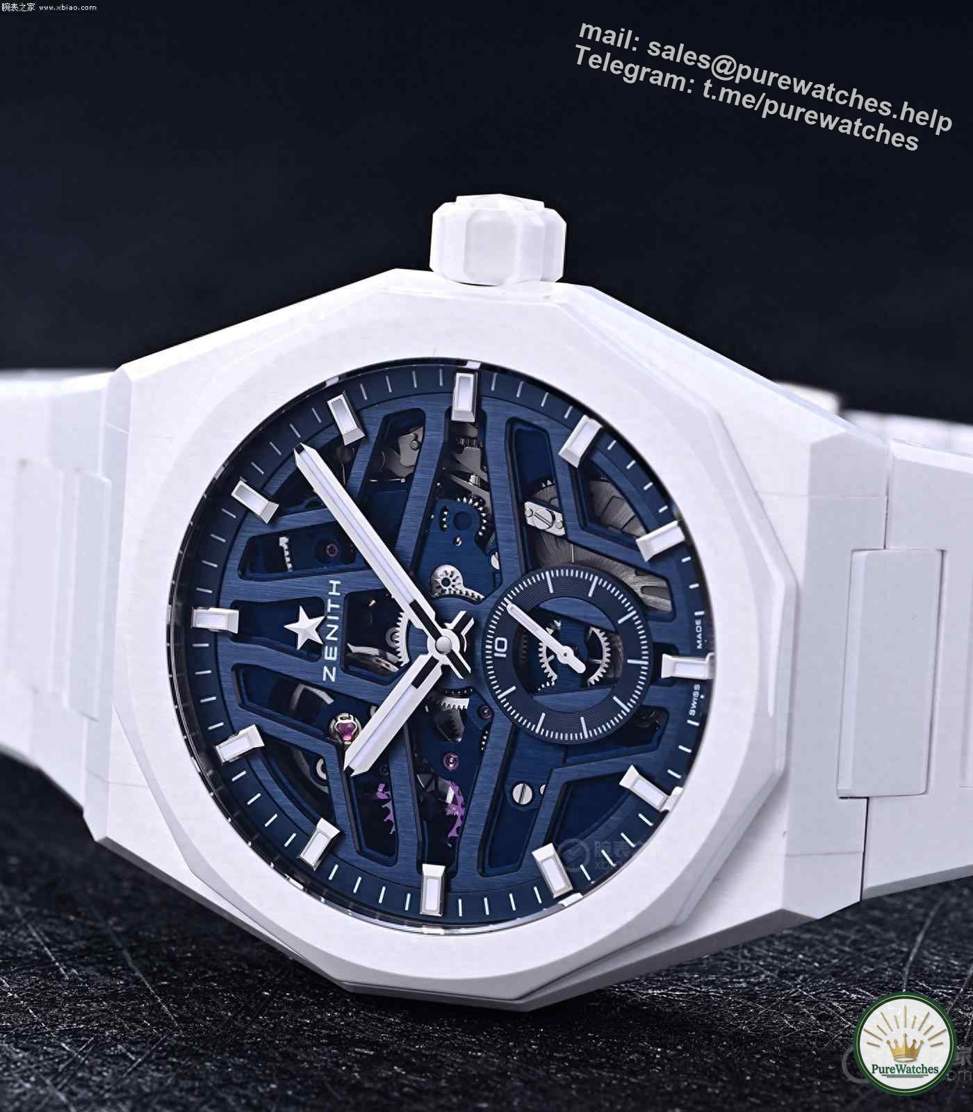 Comparison between Zenith DEFY SKYLINE Skeleton Blank Ceramic Watch and Royal Oak Perpetual Calendar White Ceramic Watch
