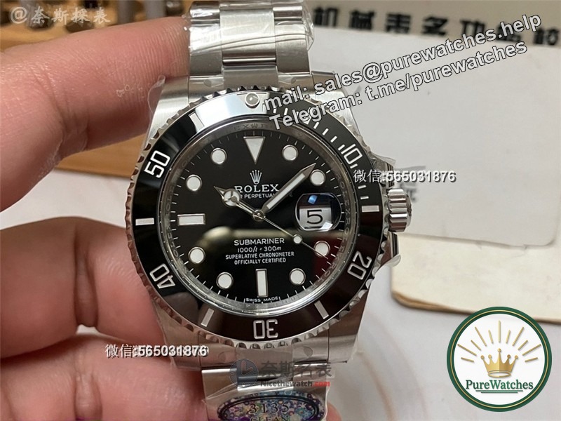 How to tell if you are buying a Clean factory Rolex 40 black and green Submariner? Is the ending of Neiying v6 a new batch?