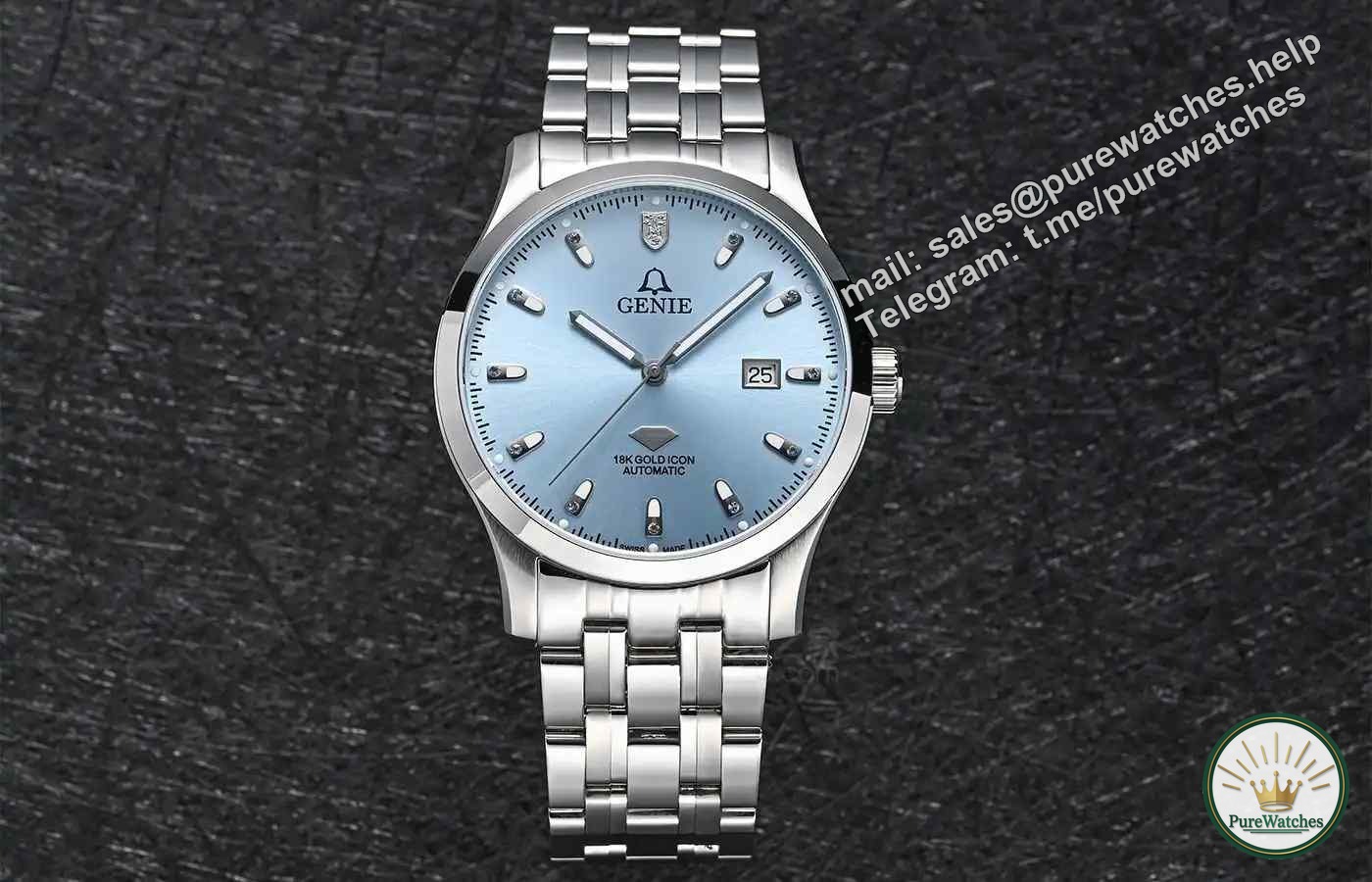 Genie ice blue casual watch review, this Swiss watch has a history of a hundred years?