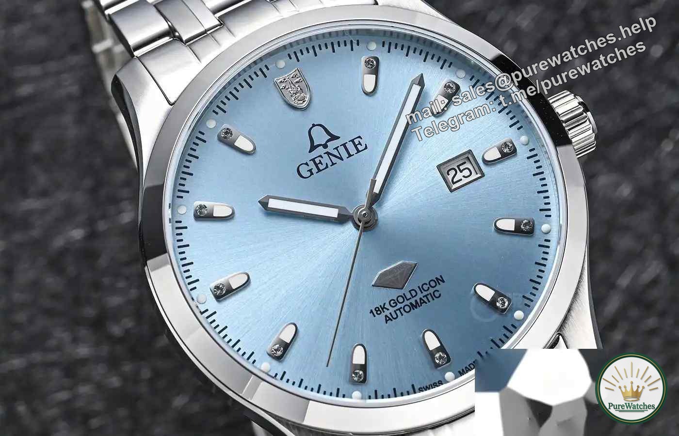 Genie ice blue casual watch review, this Swiss watch has a history of a hundred years?