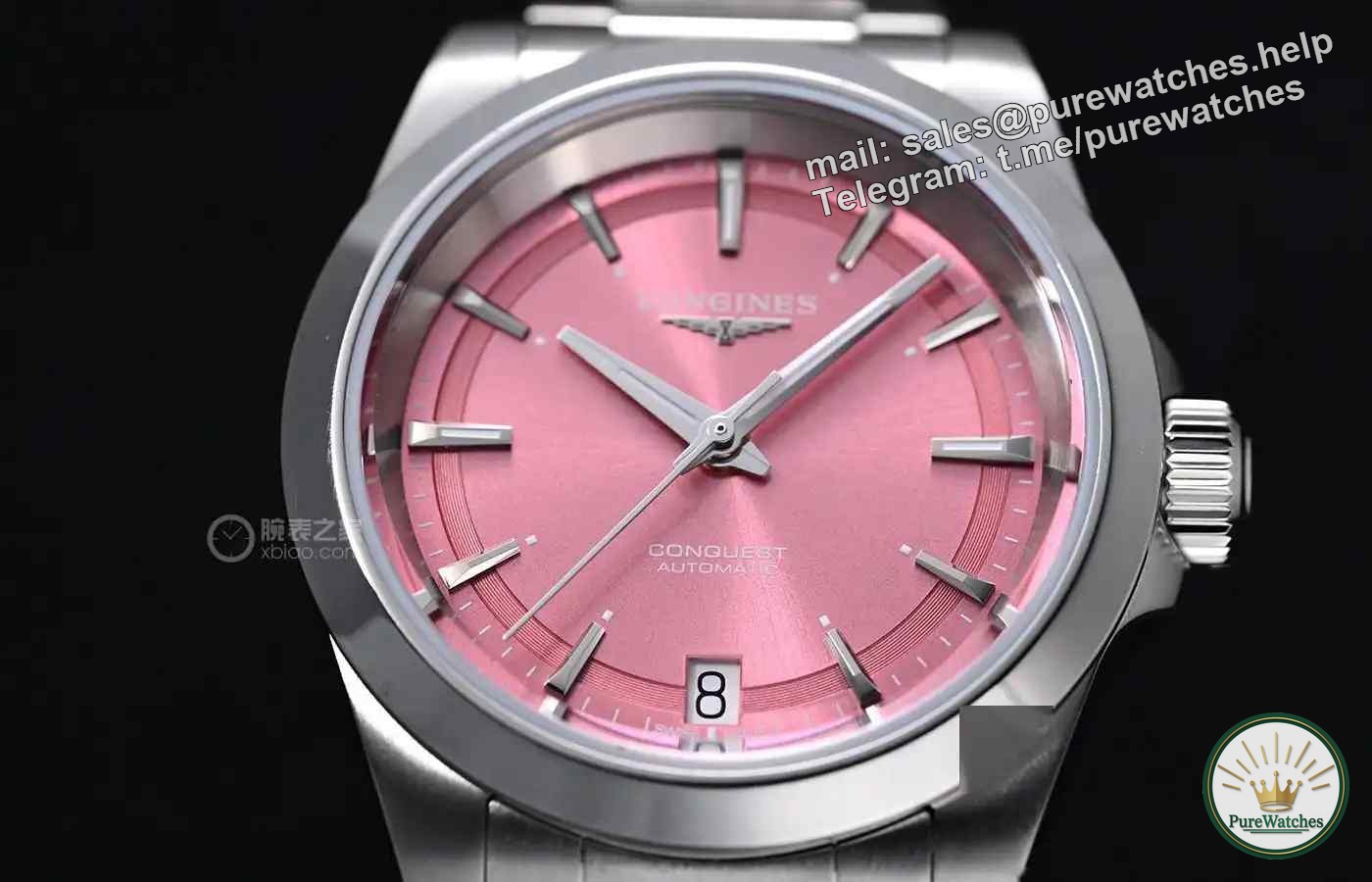 Longines Concas Yuetong series pink dial watch-exquisite watch shows the charm of the “heroine”!