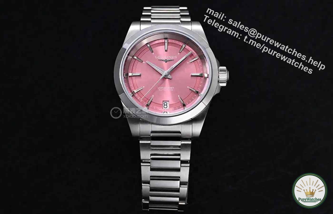 Longines Concas Yuetong series pink dial watch-exquisite watch shows the charm of the “heroine”!