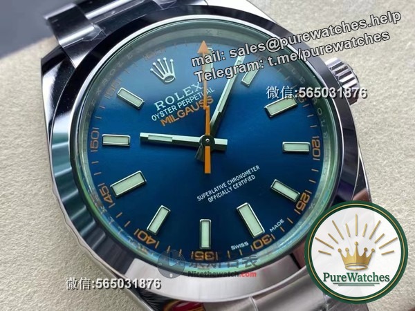How is the restoration of the VS factory lightning green glass blue plate 116400gv? Is there a big difference between it and the original product?